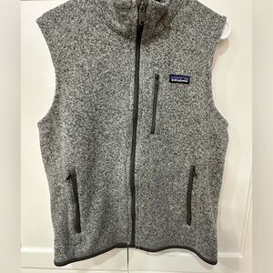 Patagonia Men's Zip-Up Sweater Vest - Heather Gray